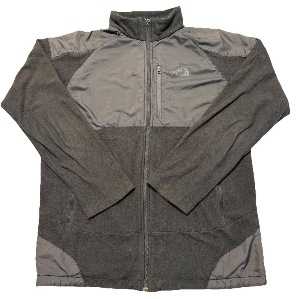The North Face Cascade Polartec Fleece Jacket Mens L Black Full Zip Outdoor
